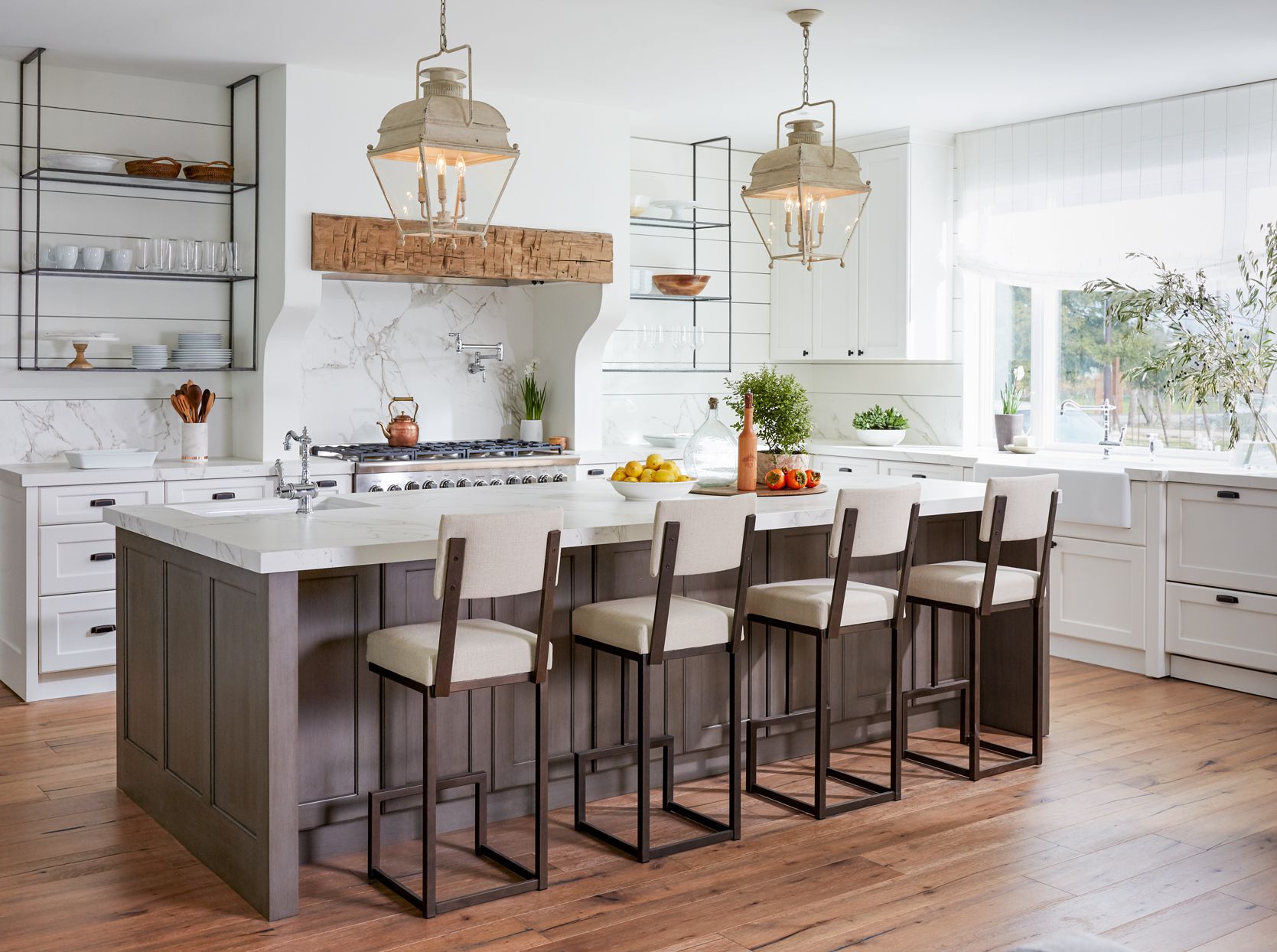 Add Your Kitchen with Kitchen Island with Stools